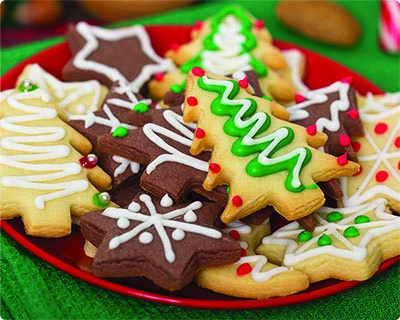 Plate of Christmas Cookies